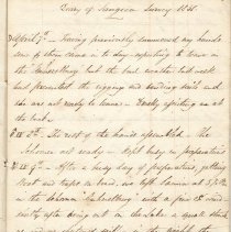 Series 1, Folder 6, Page 1, sample from Diary of Saugeen Survey 1851